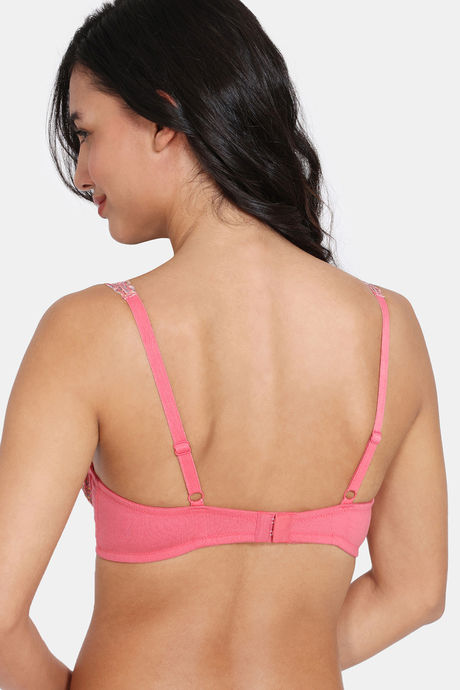 Zivame Cupid Chic Padded Wired 3/4th Coverage T-Shirt Bra - Desert Rose — image 3